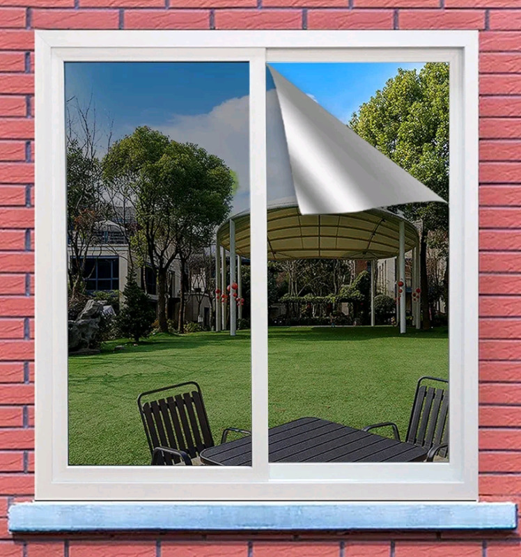 Nido JP 43" Silver Privacy Window Film One Way Daytime Mirror Tint , 43"&times;13ft.