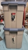 2 Rubbermaid Roughneck 68L Storage Totes with Lids - 2