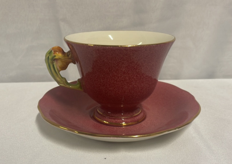 Royal Winton flower handle Cup & Saucer