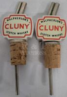 Vintage MacPherson's ' Cluny ' Scotch Whisky Ceramic Bottle Stoppers