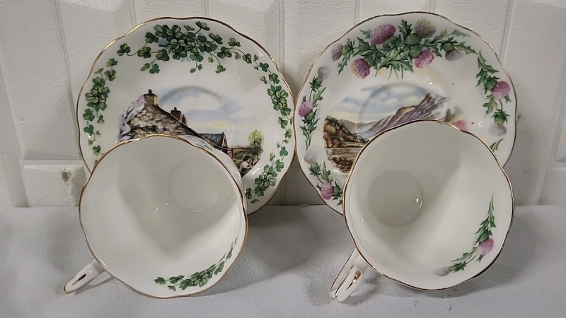 2 Royal Albert Tea Cups & Saucers