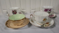 4 Tea Cups & Saucers