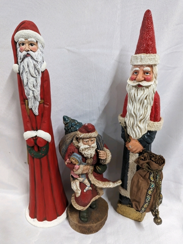 3 Santa Decorations