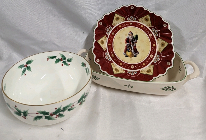 3 Pieces Christmas Servingware