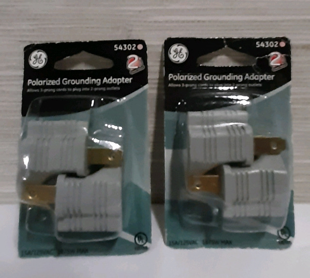 New 2 Polarized Grounding Adapters.