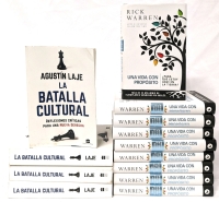 New Spanish Books: 9 UNA VIDA CON PROP&Oacute;SITO (Hardcover) & 4 LA BATALLA CULTURAL (Paperback)