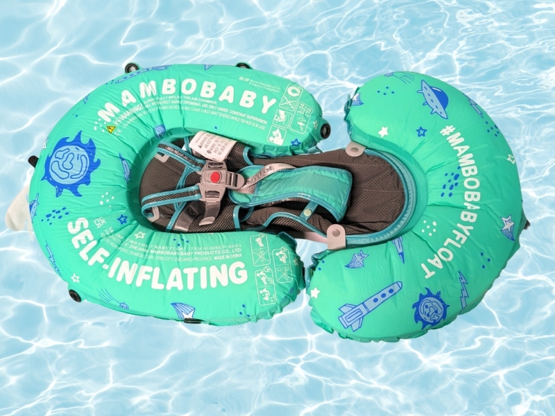 MAMBOBABY Self-Inflating Baby Float (3-24 Months, 13-40lbs)