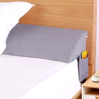 Banflower Bed Wedge Pillow: Grey. King Size ( 76" x 10" x 6" )