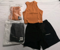 4 New ALPHALETE Women's Small Shorts & Tank Tops