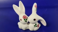 Plichta Kissing Rabbits Figurine - 2.2" Tall