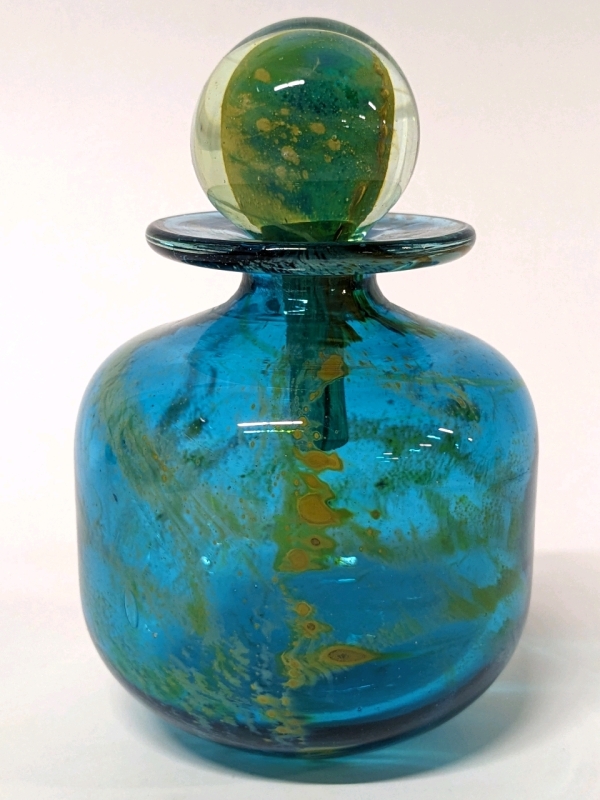 Vintage MDINA Glass Scent Bottle Made in Malta