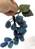 Blue Sodalite Grape Cluster w Jade Leaves & Rose Quartz Pear w Jade Leaves - 4