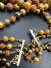 Vintage Five Strand Brown Bead Necklace - 6