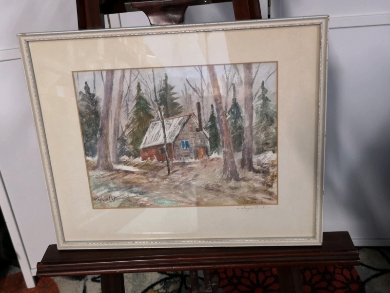 Sugar Bush Framed Watercolour by F. Nicholas