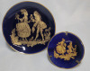 Limoges France Cobalt & Gold Tea Pot and Plates Set . - 2