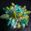 Fabulous green and Blue Glass Bead Bracelet - 4