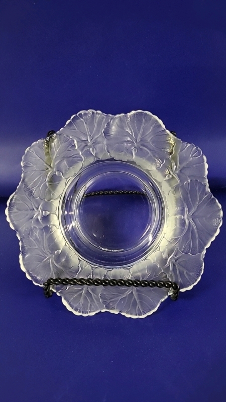 Vintage Lalique Honfleur Crystal Dish - 6" Diameter