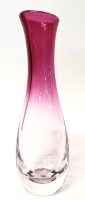 Vintage St. Lambert Cranberry Vase Made in Belgium