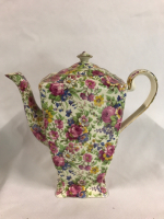 Vintage Royal Winton Summertime Chintz Coffee Pot 8 inches tall