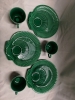 3 Wedgwood Green Majolica Tennis Sets - Made in England - 3