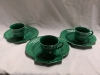 3 Wedgwood Green Majolica Tennis Sets - Made in England - 4