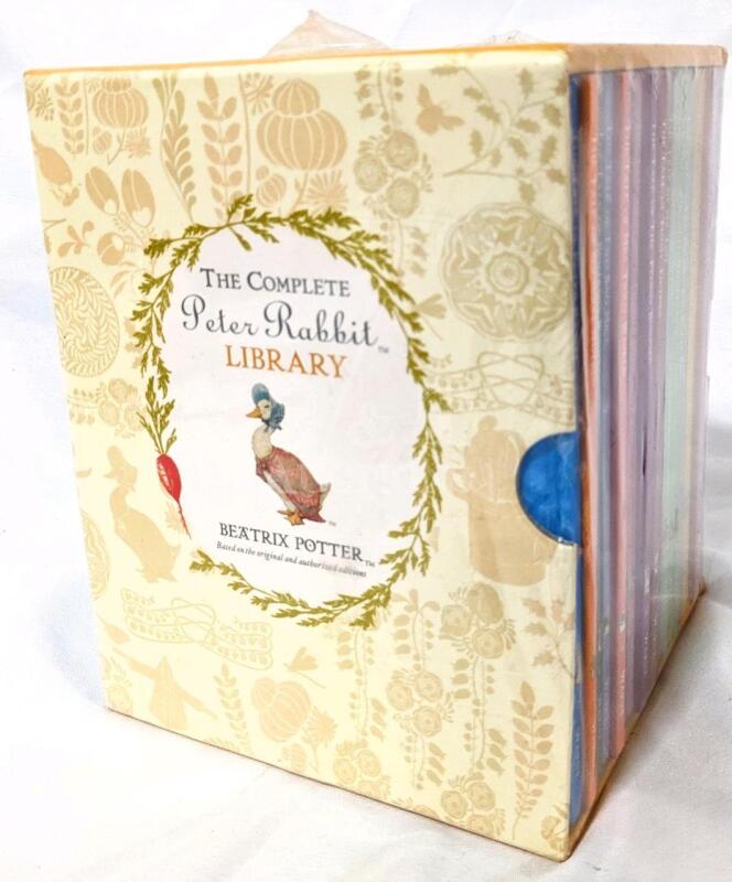 New The Complete Peter Rabbit Library 23 Hardcover Books Box Set by Beatrix Potter.