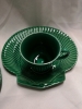 3 Wedgwood Green Majolica Tennis Sets - Made in England - 3