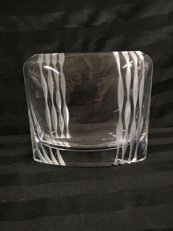 Rosenthal Crystal Vase 6" tall & 6.5" wide