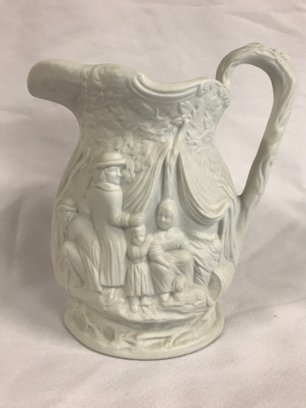 PORTMEIRION Bisque Heritage Collection Pitcher made in England 7.5 x 7 inches