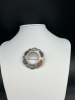 Stamped Sterling Silver Antique Agate Scottish Brooch is approximately 1.75 inches. C- Clasp. - 6