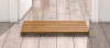 Bamboo Wooden Bath Floor Mat - Non-Slip Bathroom Waterproof Wood Mat - 2