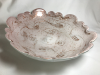 Barovier & Toso Starry Night WaterSplash Shape Bowl c1950’s 13 inches wide