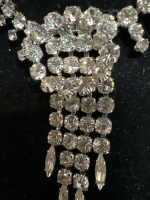 Sherman Diamant&eacute; Angle Halo Necklace unsigned