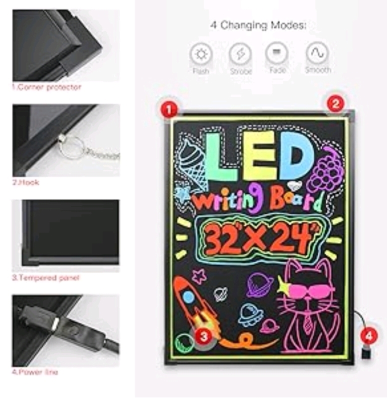 New Hosim LED Writing Board - 32" long and 24" wide