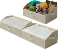 GRANNY SAYS Foldable Storage Baskets 3-Pack , measures 19.5"&times;11.5" As New