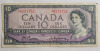 1954 Canadian Bank of Canada $10 Ten Dollar Bank Note