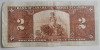 1937 Canadian Bank of Canada $2 Two Dollar Bank Note - 2