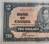 1937 Canadian Bank of Canada $2 Two Dollar Bank Note - 3