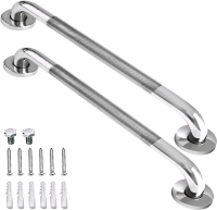 2 Pack 24 Inch Anti Slip Shower Grab Bar Handles by ZUEXT