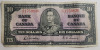 1937 Canadian Bank of Canada $10 Ten Dollar Bank Note