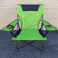 Denovo Kjaro Dual Lock Folding Chair : Ireland Green/Black 300lb Weight Limit