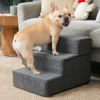 New EHEYCIGA 3 Step Dog Stairs for Small Dogs