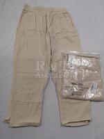 2 New Women's sz Large Linen Pants
