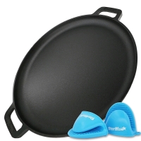 New StarBlue 16 Inch Cast Iron Pizza Pan SB-GV-400