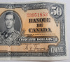 1937 Canadian Bank of Canada $50 Fifty Dollar Bank Note - 4