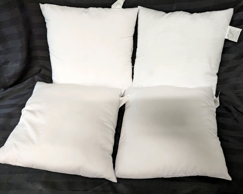 4 Throw Pillows. 14.5" by 14.5"