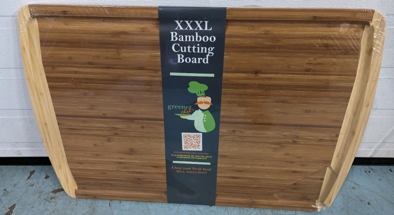 Greener Chef XXXL Bamboo Cutting Board.