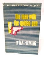 1965 JAMES Bond the Man With the Golden Gun Hardcover Book Club Edition Green Top