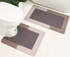 HelloTree 3 Pc. Bathroom Shower Rugs with U-Shaped Contour Toilet Mat - New - 2