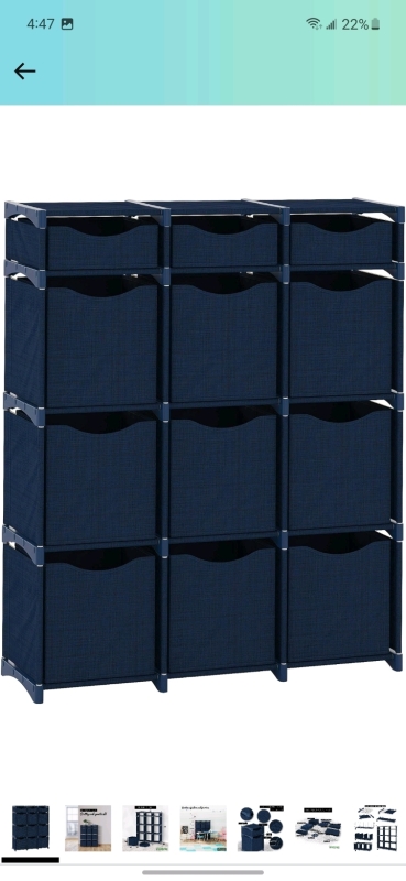 Neaterize 4 Tier Cube Organizer - Unused - **Black**